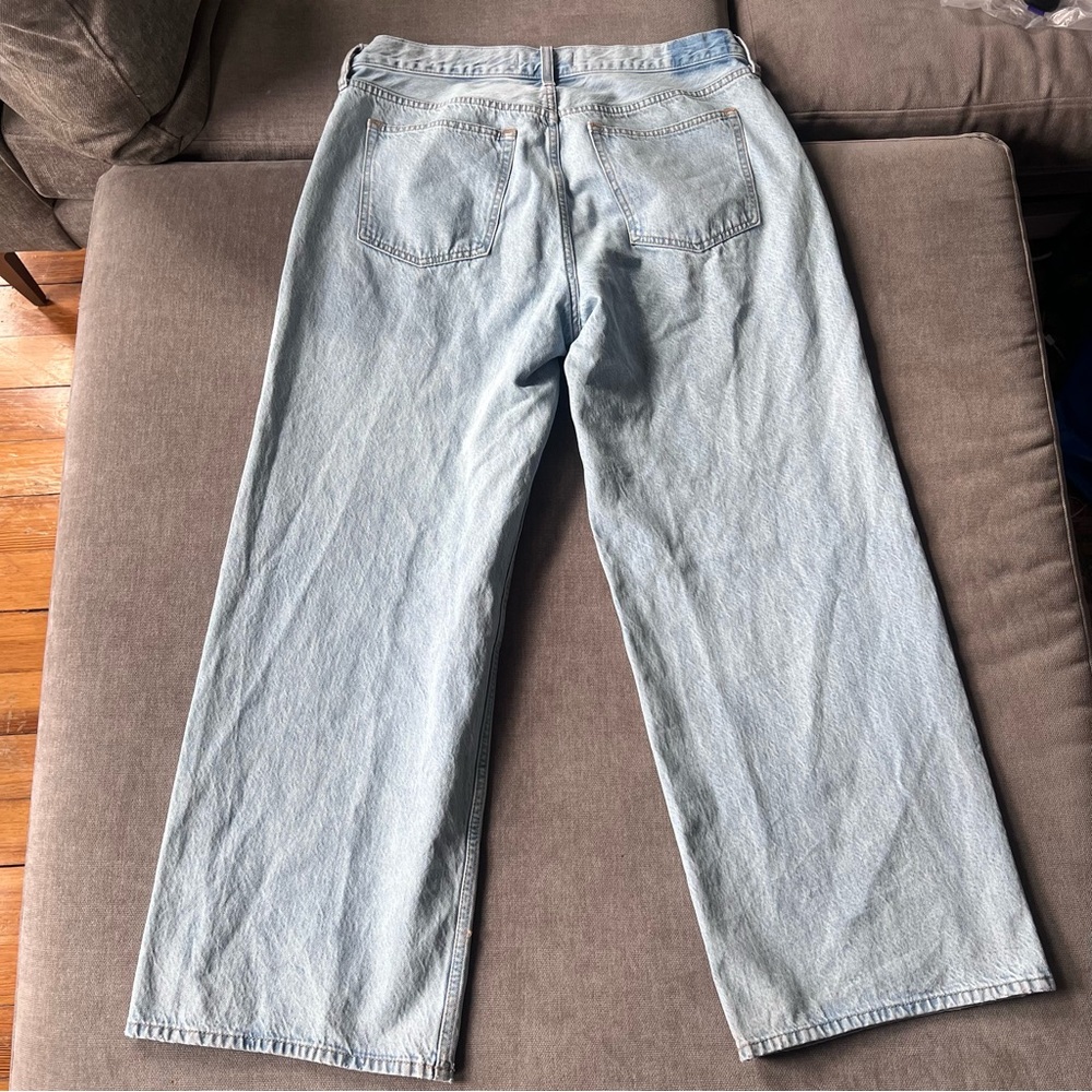Abercrombie & Fitch Low Rise Ultra Loose Jeans Light Wash 31 Short - Picture 11 of 11